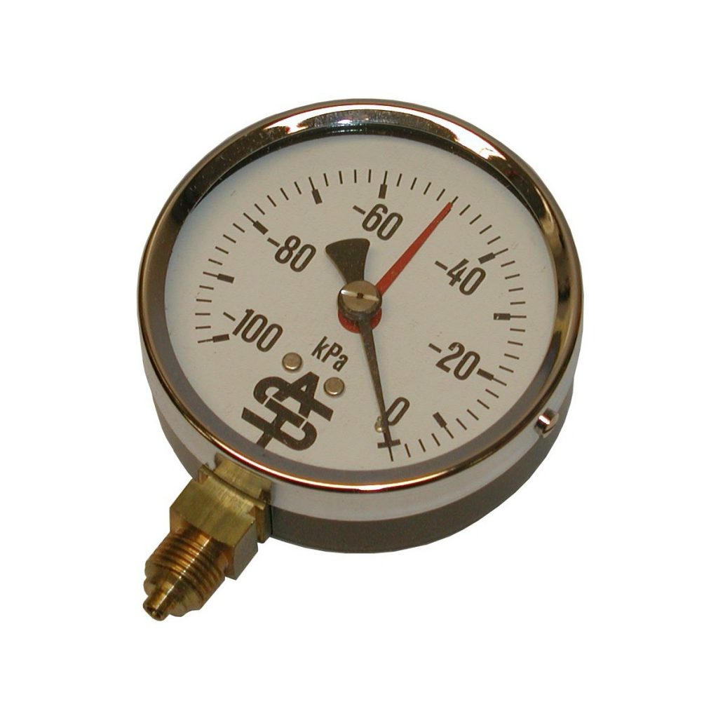 Vakuummeter med ekstra viser, 80 mm