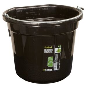 Bøtte flatback 20 ltr  Svart